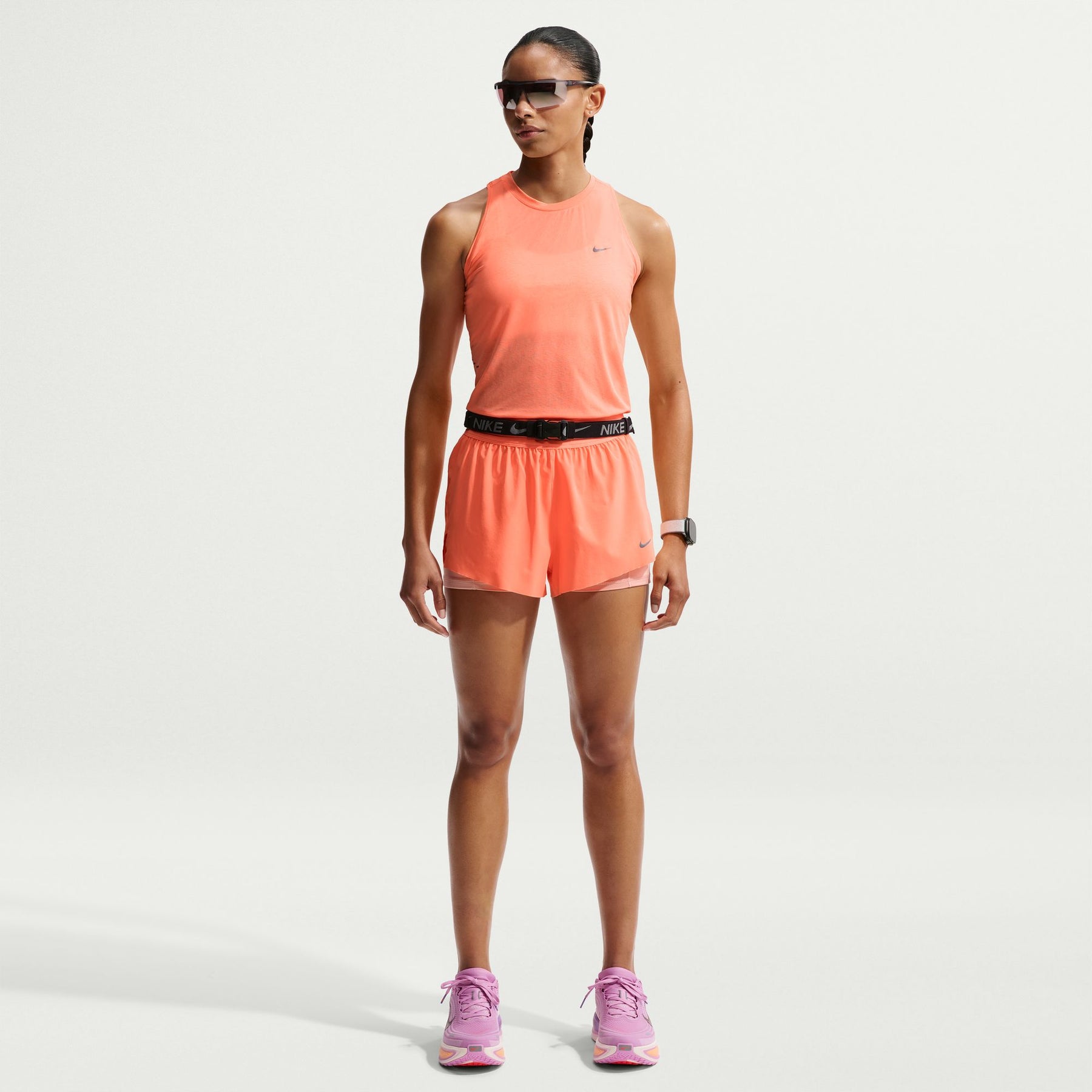 Quần Ngắn Thể Thao Chạy Bộ Nữ Nike As W Nk Swift Df Mr 2N1 Shrt