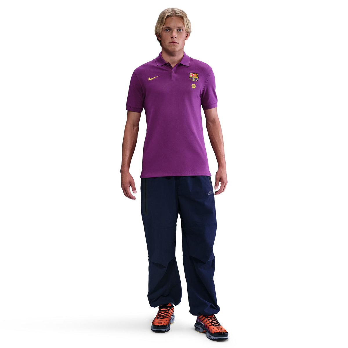 Áo Polo Tay Ngắn Thể Thao Bóng Đá Nam Nike Fcb The Nikepolo Df Slim 2.0