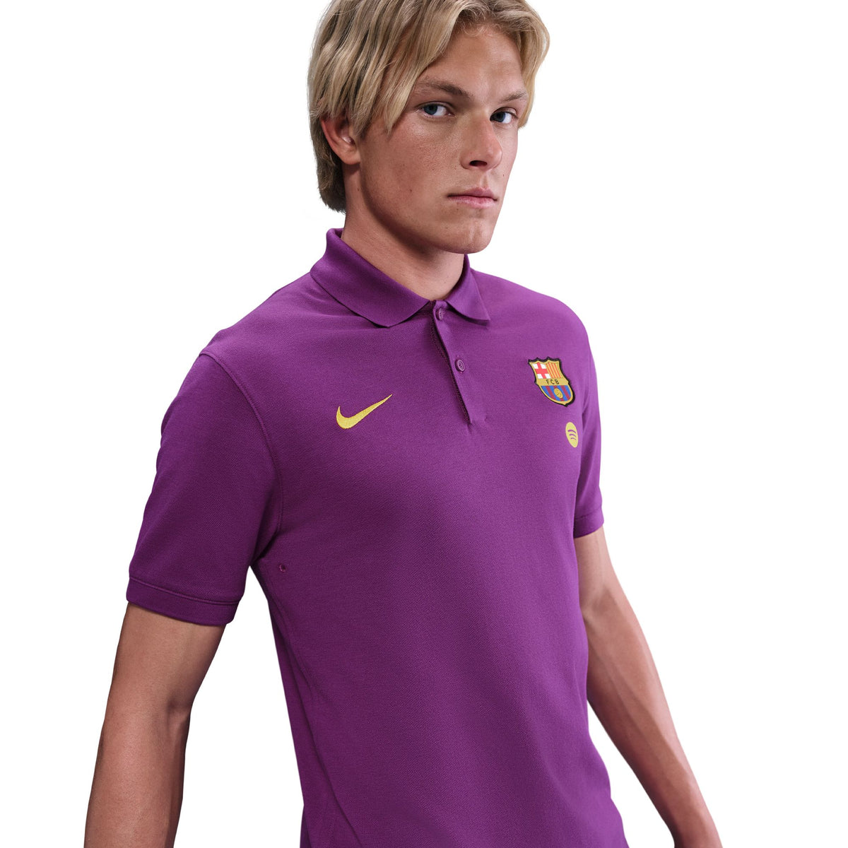 Áo Polo Tay Ngắn Thể Thao Bóng Đá Nam Nike Fcb The Nikepolo Df Slim 2.0