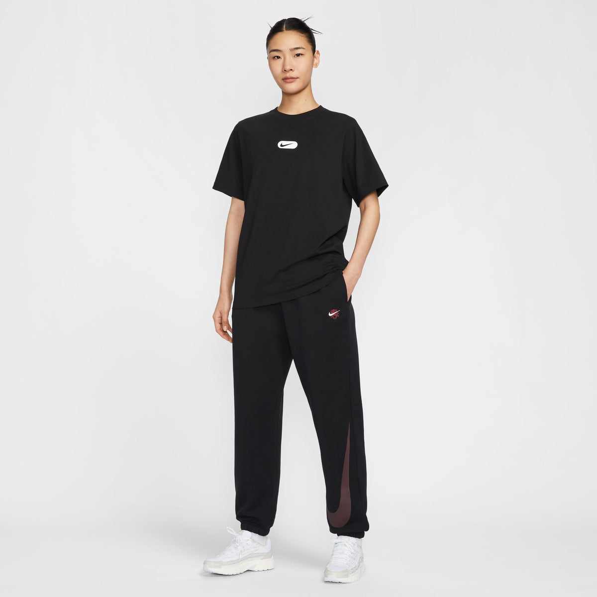 Áo Tay Ngắn Thể Thao Thời Trang Nữ Nike As W Nsw Club Ss Tee Oc Swoosh