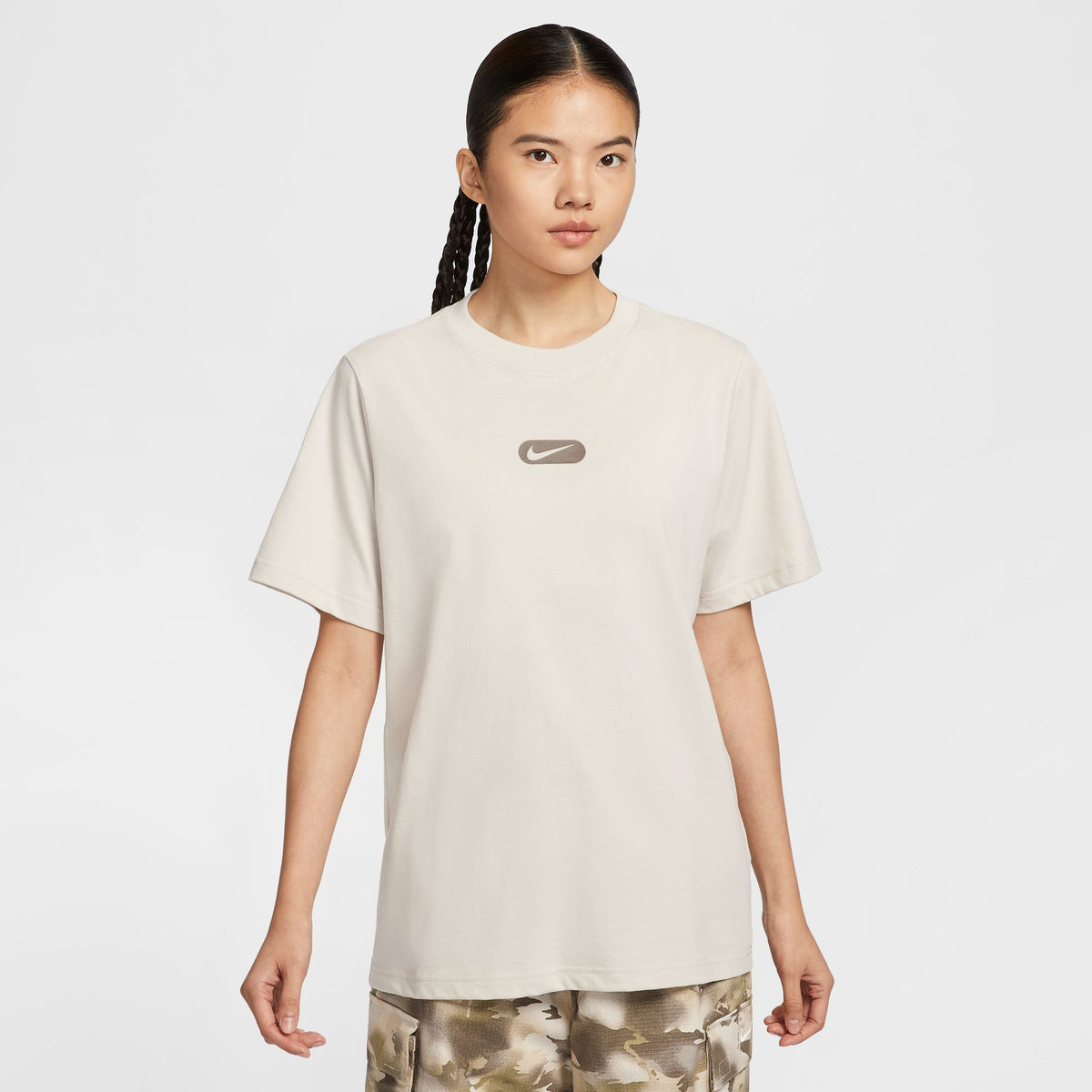 Áo Tay Ngắn Thể Thao Thời Trang Nữ Nike As W Nsw Club Ss Tee Oc Swoosh