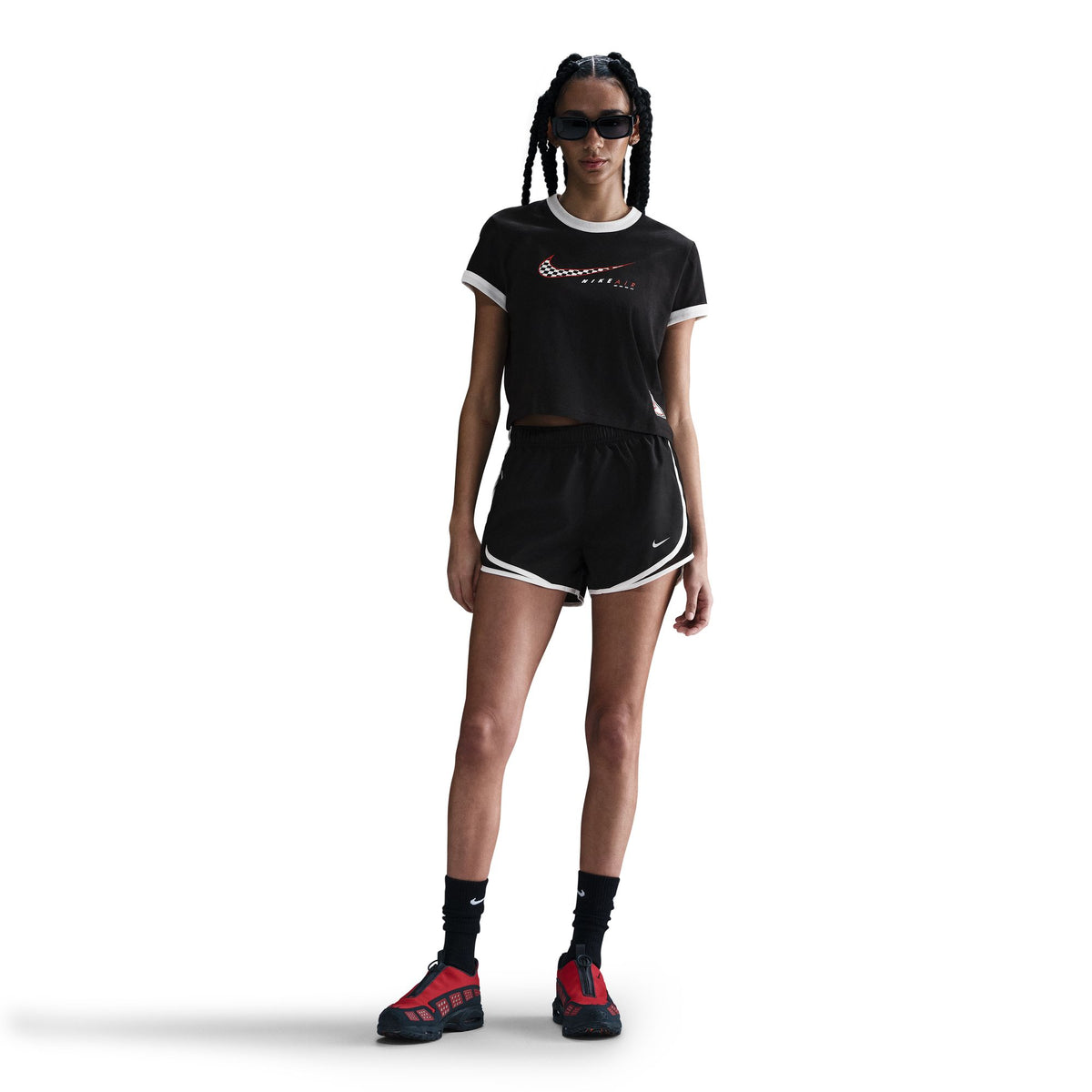 Áo Tay Ngắn Thể Thao Thời Trang Nữ Nike As W Nsw Club Ss Tee Moto Rgr