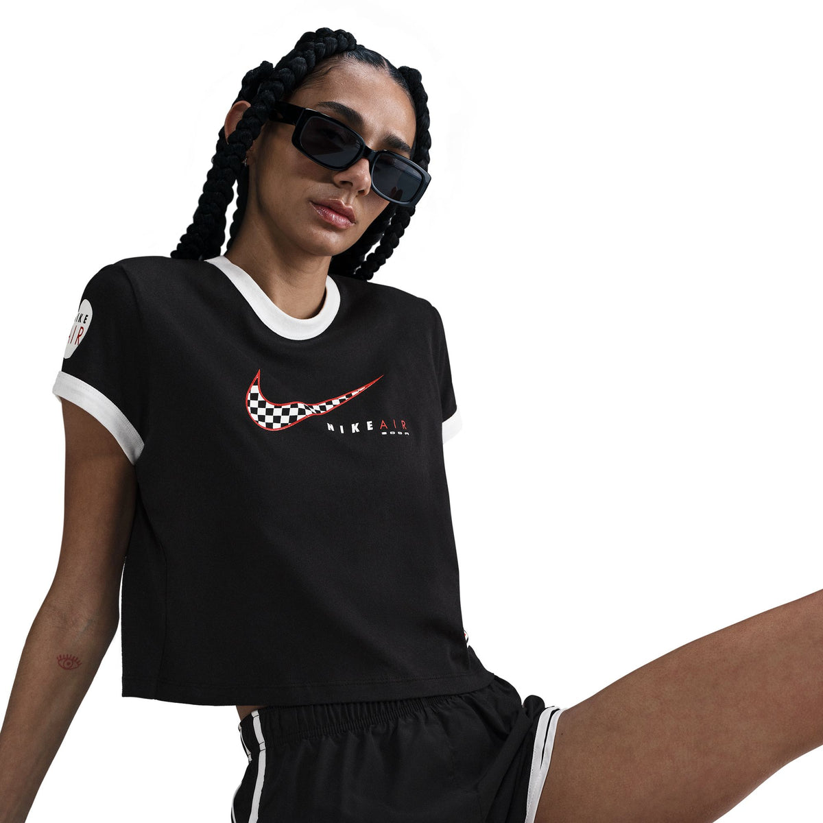 Áo Tay Ngắn Thể Thao Thời Trang Nữ Nike As W Nsw Club Ss Tee Moto Rgr