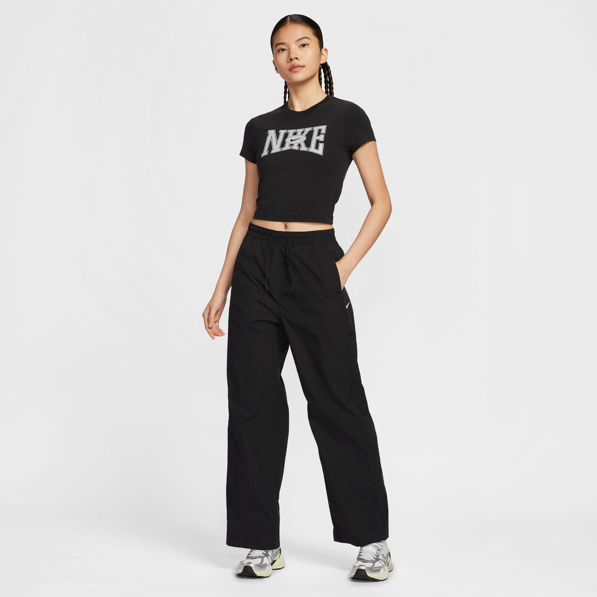 Áo Tay Ngắn Thể Thao Thời Trang Nữ Nike As W Nsw Slim Crop Tee Street