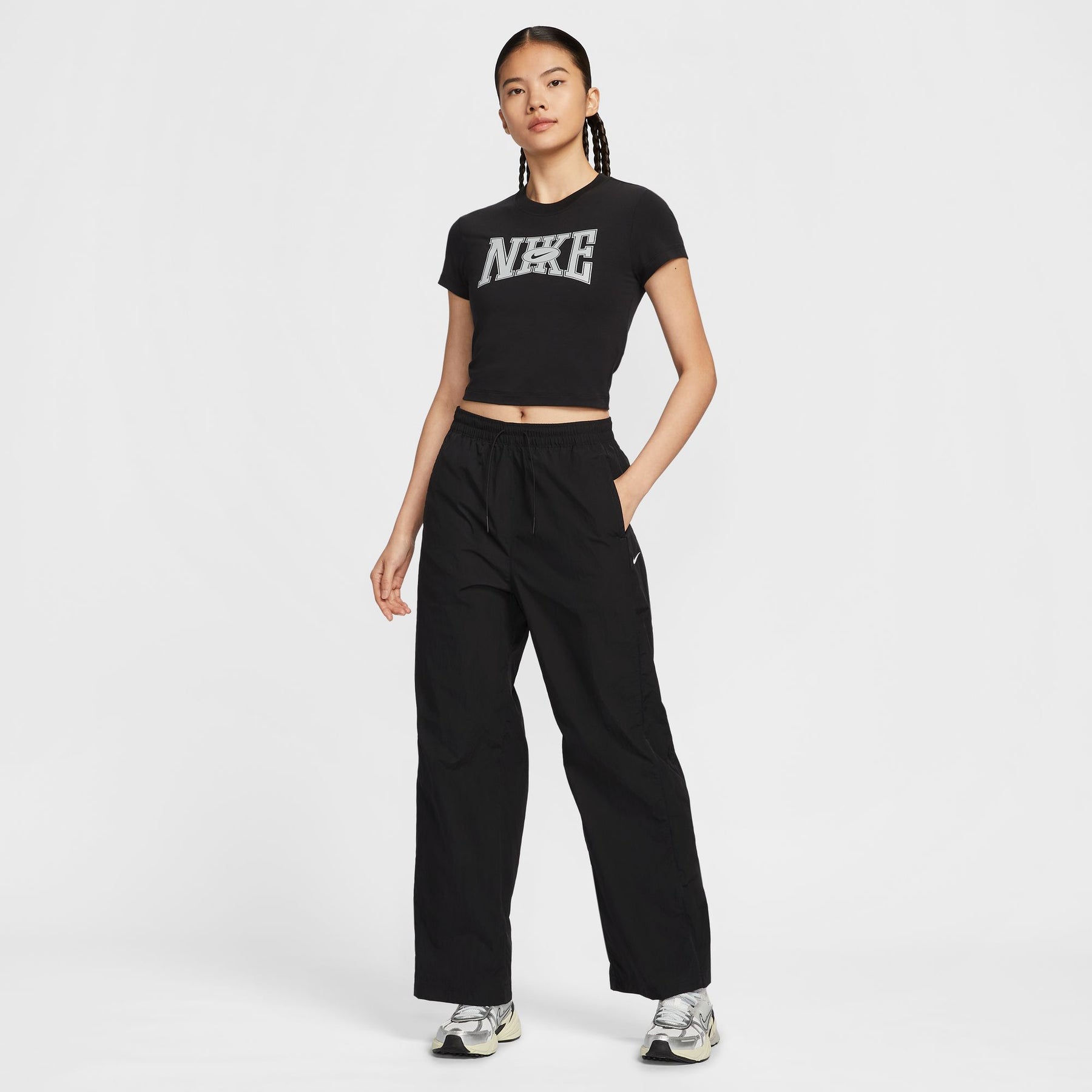 Áo Tay Ngắn Thể Thao Thời Trang Nữ Nike As W Nsw Slim Crop Tee Street