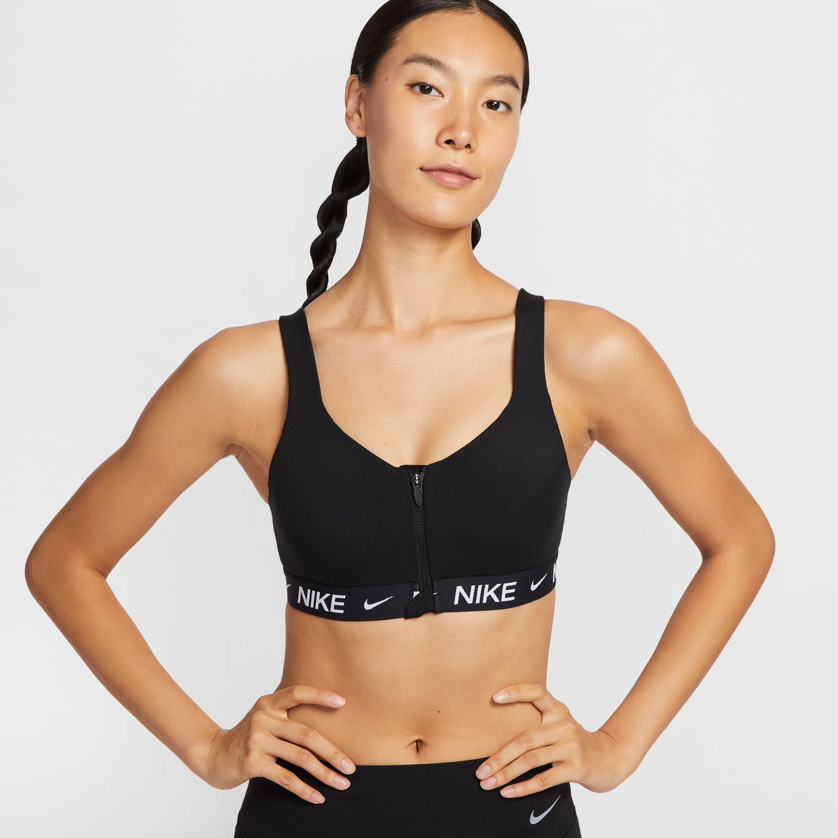 Áo Bra Thể Thao Tập Luyện Nữ Nike As W Nk Indy Hs Zip Bra