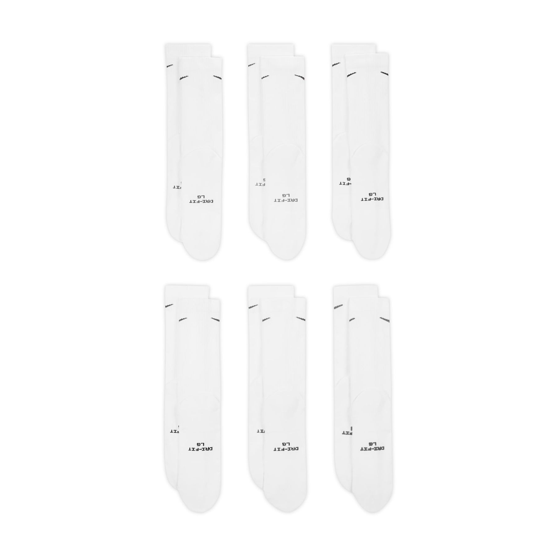 Vớ Thể Thao Thời Trang Unisex Nike U Nk Ed Elvd Crw 6P - 144 ( 6 Đôi)