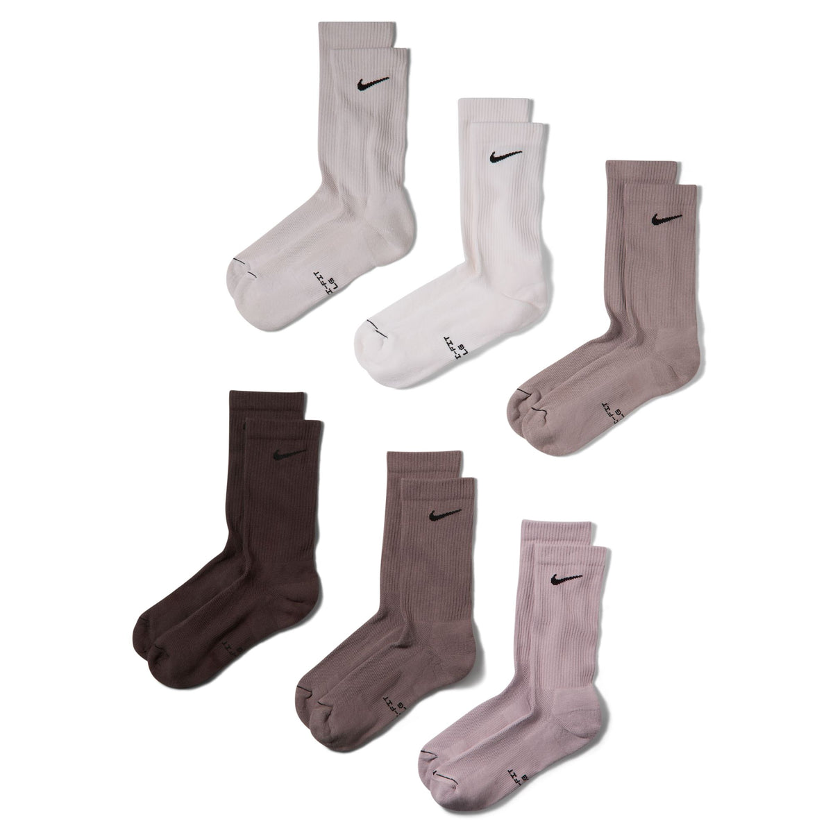 Vớ Thể Thao Thời Trang Unisex Nike U Nk Ed Elvd Crw 6P - 144 ( 6 Đôi)