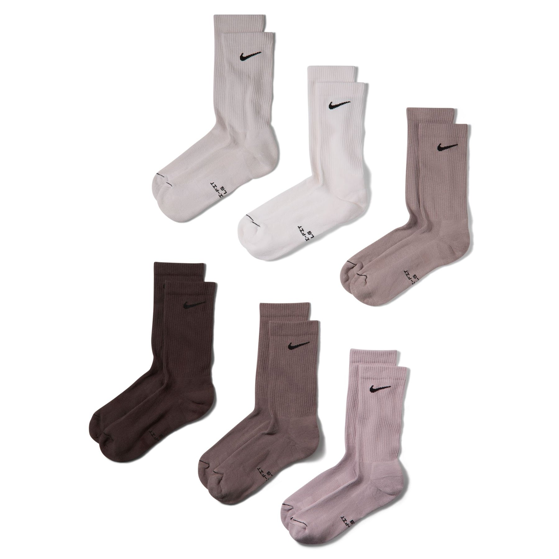 Vớ Thể Thao Thời Trang Unisex Nike U Nk Ed Elvd Crw 6P - 144 ( 6 Đôi)
