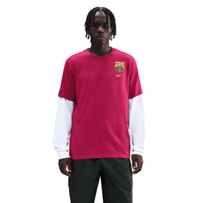 Áo Tay Ngắn Thể Thao Bóng Đá Nam Nike Fcb M Nk Crest Tee