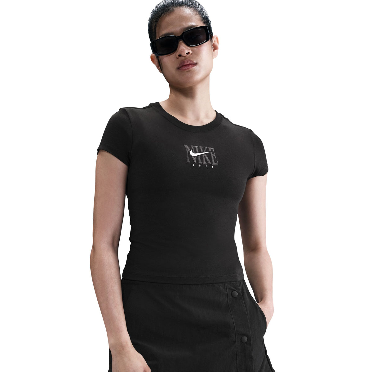 Áo Tay Ngắn Thể Thao Thời Trang Nữ Nike As W Nsw Ss Slim Tee Pnx Grx