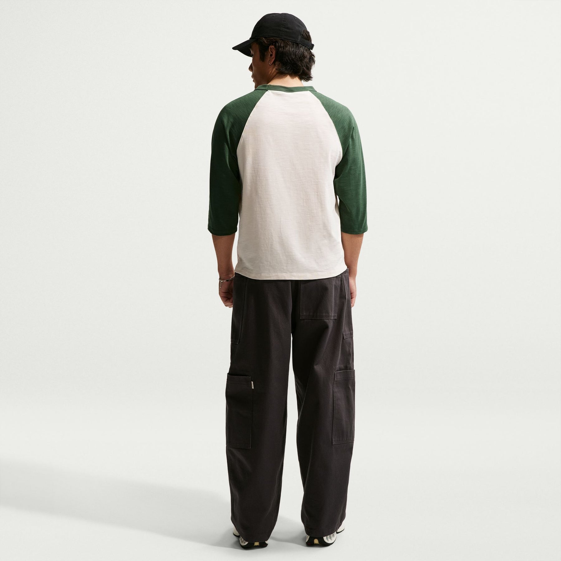 Áo Tay Ngắn Thể Thao Thời Trang Nam Nike As M Nk Club 3/4 Raglan Top