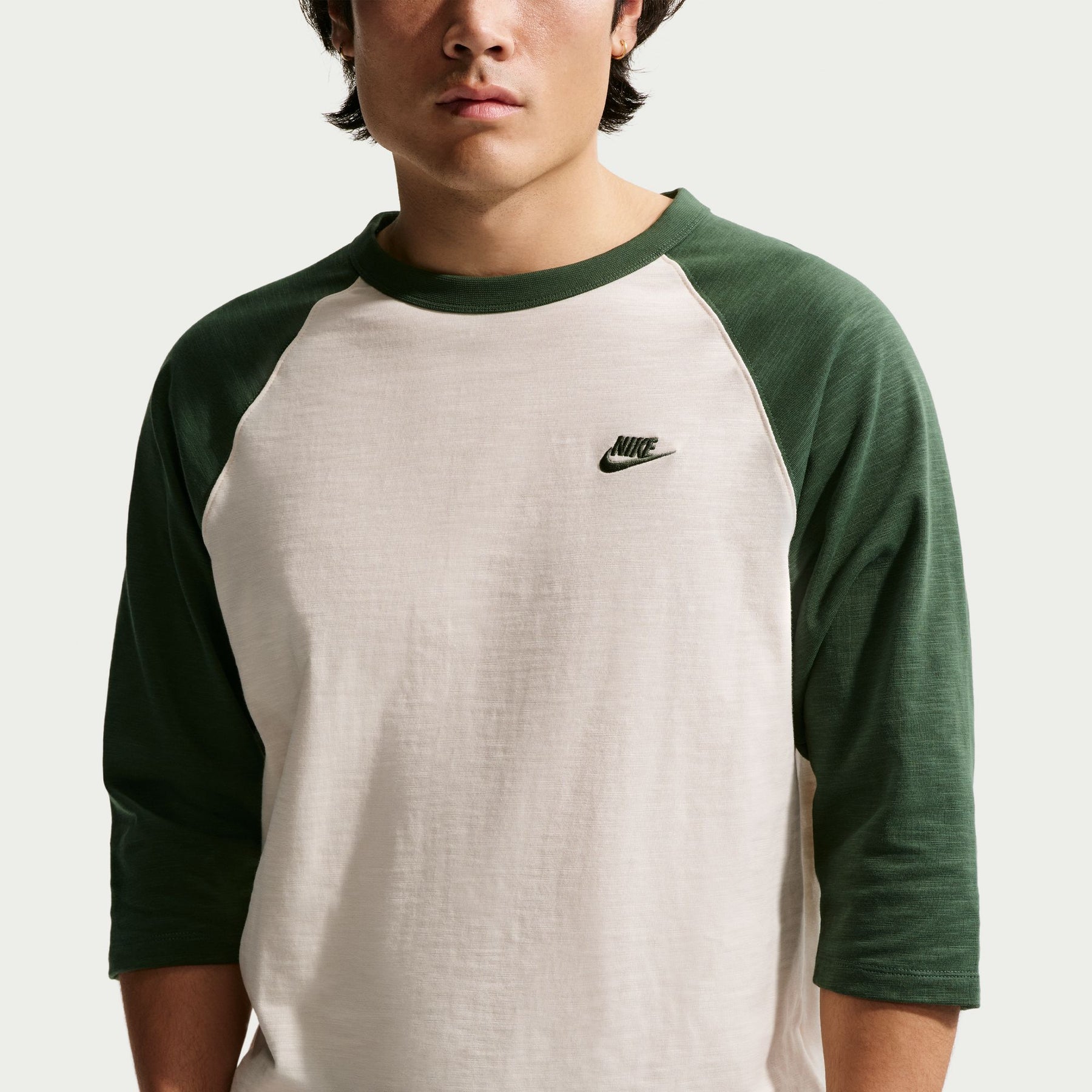 Áo Tay Ngắn Thể Thao Thời Trang Nam Nike As M Nk Club 3/4 Raglan Top