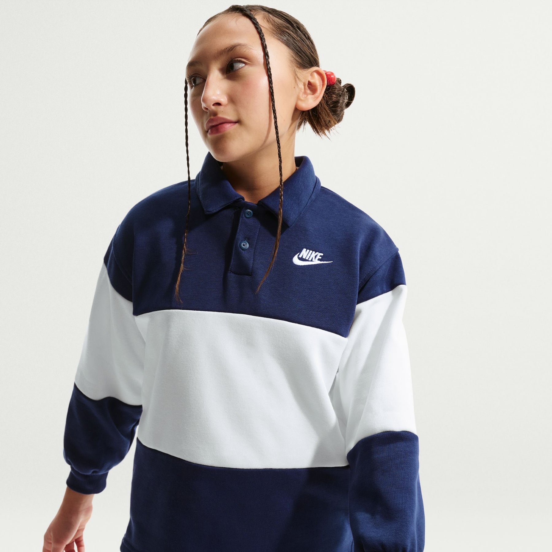 Áo Polo Tay Dài Thể Thao Thời Trang Trẻ Em Unisex Nike K Nsw Club Rubgy Ft Lbr