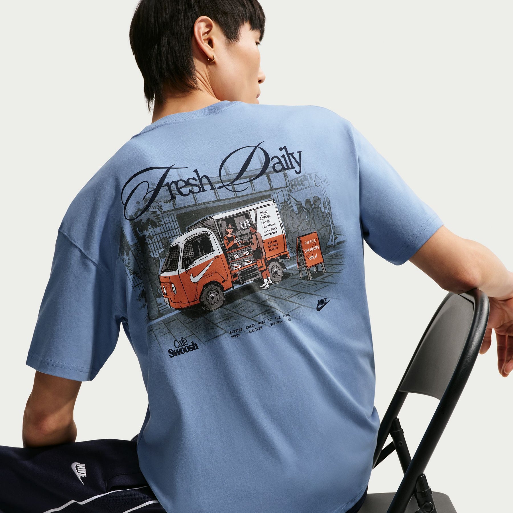 Áo Tay Ngắn Thể Thao Thời Trang Nam Nike As U Nsw Tee Lse Cafe Swoosh V