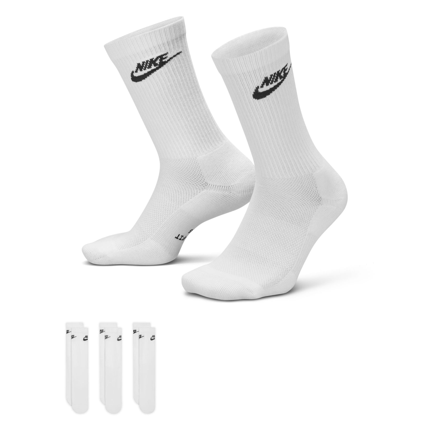 Vớ Thể Thao Thời Trang Unisex Nike U Nk Ed Elvd Crw 3P Futra -144 (3 Đôi)