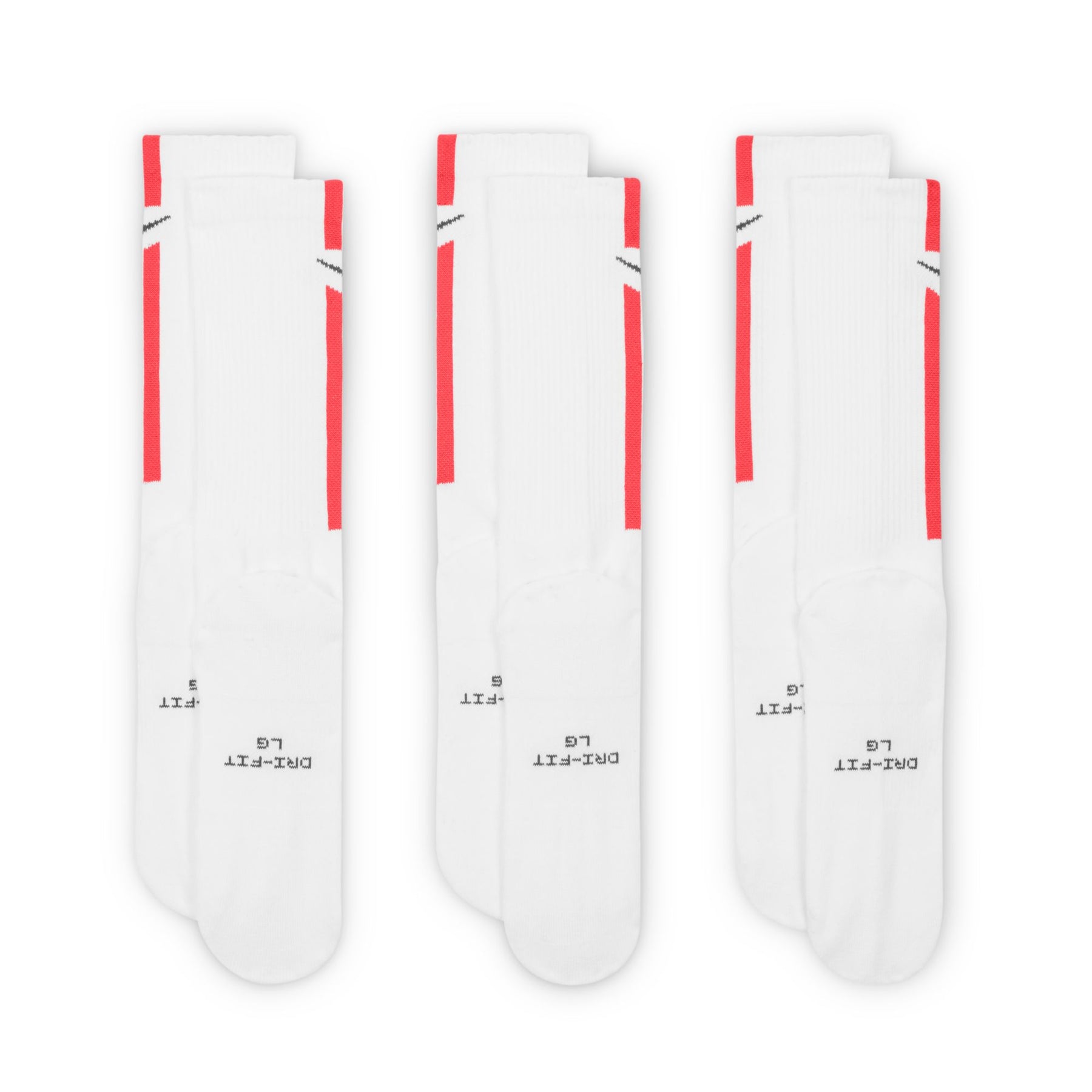 Vớ Thể Thao Thời Trang Unisex Nike U Nk Ed Elvd Crw 3P Stripe 144 (3 Đôi)