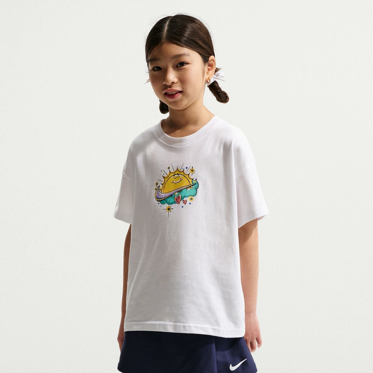 Áo Tay Ngắn Thể Thao Thời Trang Trẻ Em Nike G Nsw Tee Oc Boy Airbrush