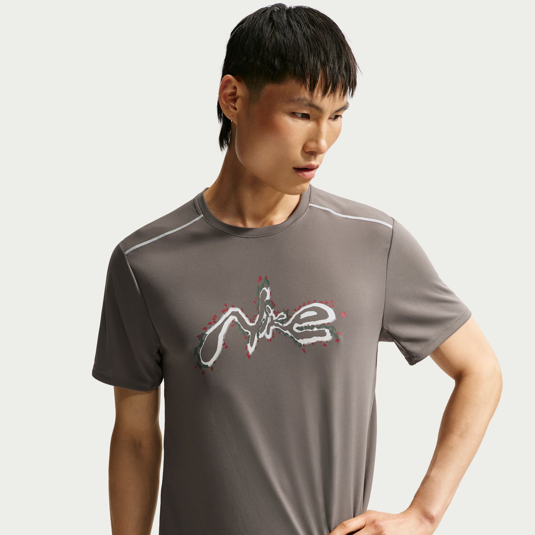 Áo tay ngắn thể thao chạy bộ Nam Nike AS M NK DF UV MILER HBR SS TOP