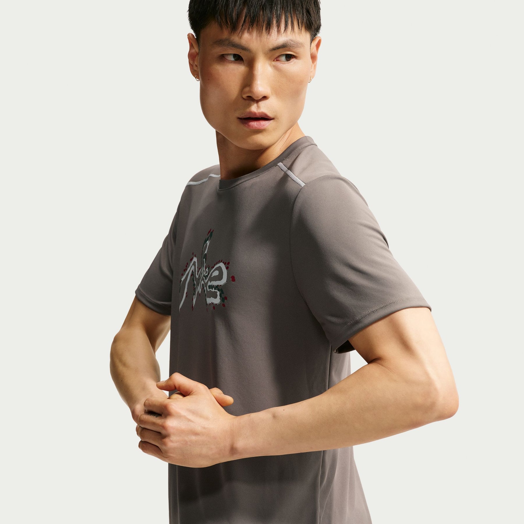 Áo tay ngắn thể thao chạy bộ Nam Nike AS M NK DF UV MILER HBR SS TOP