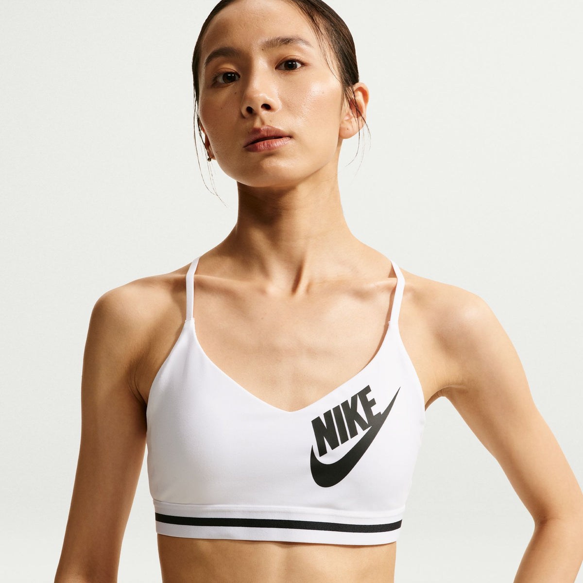 Áo Bra Thể Thao Tập Luyện Nữ Nike As W Nk Indy Ls Logo Bra