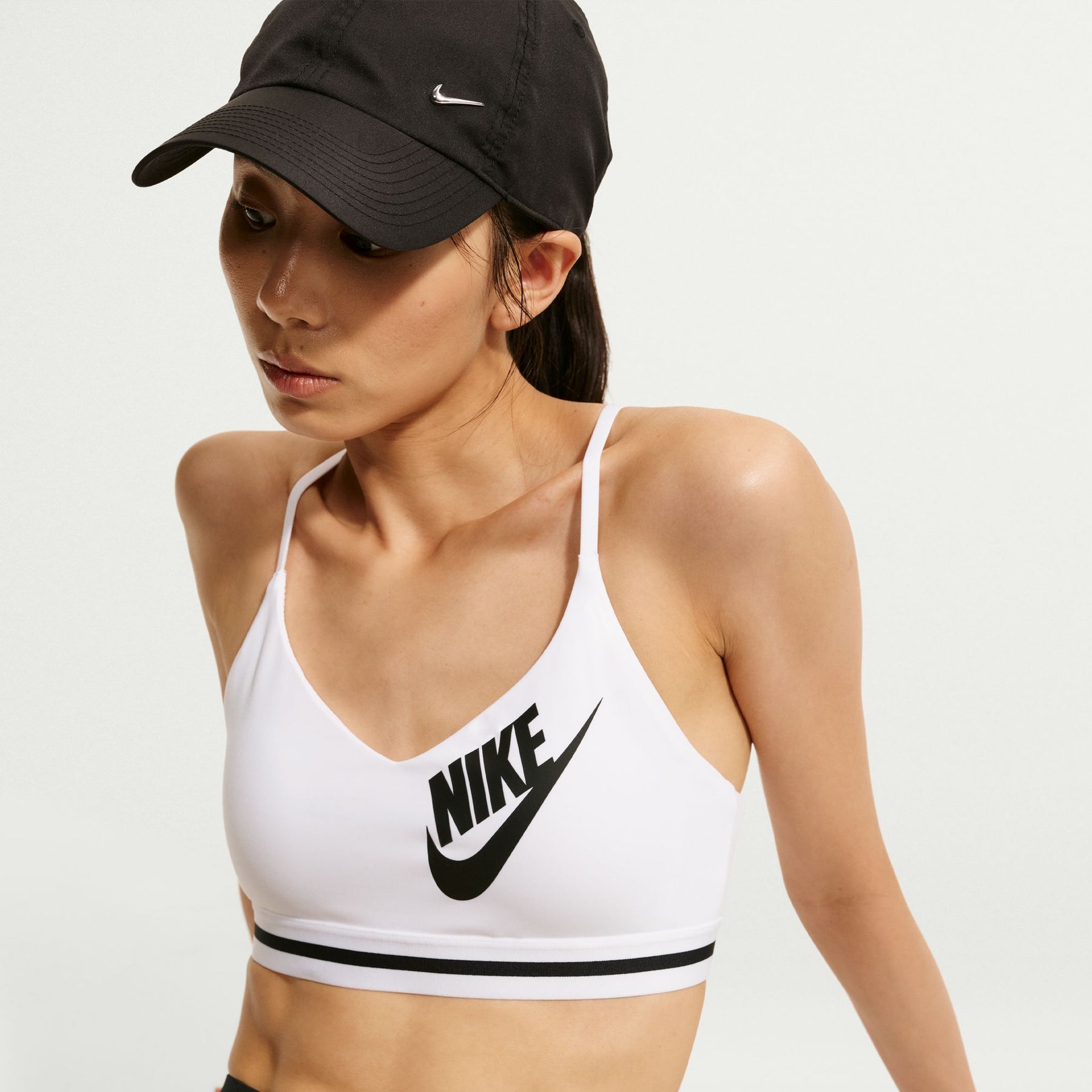 Áo Bra Thể Thao Tập Luyện Nữ Nike As W Nk Indy Ls Logo Bra