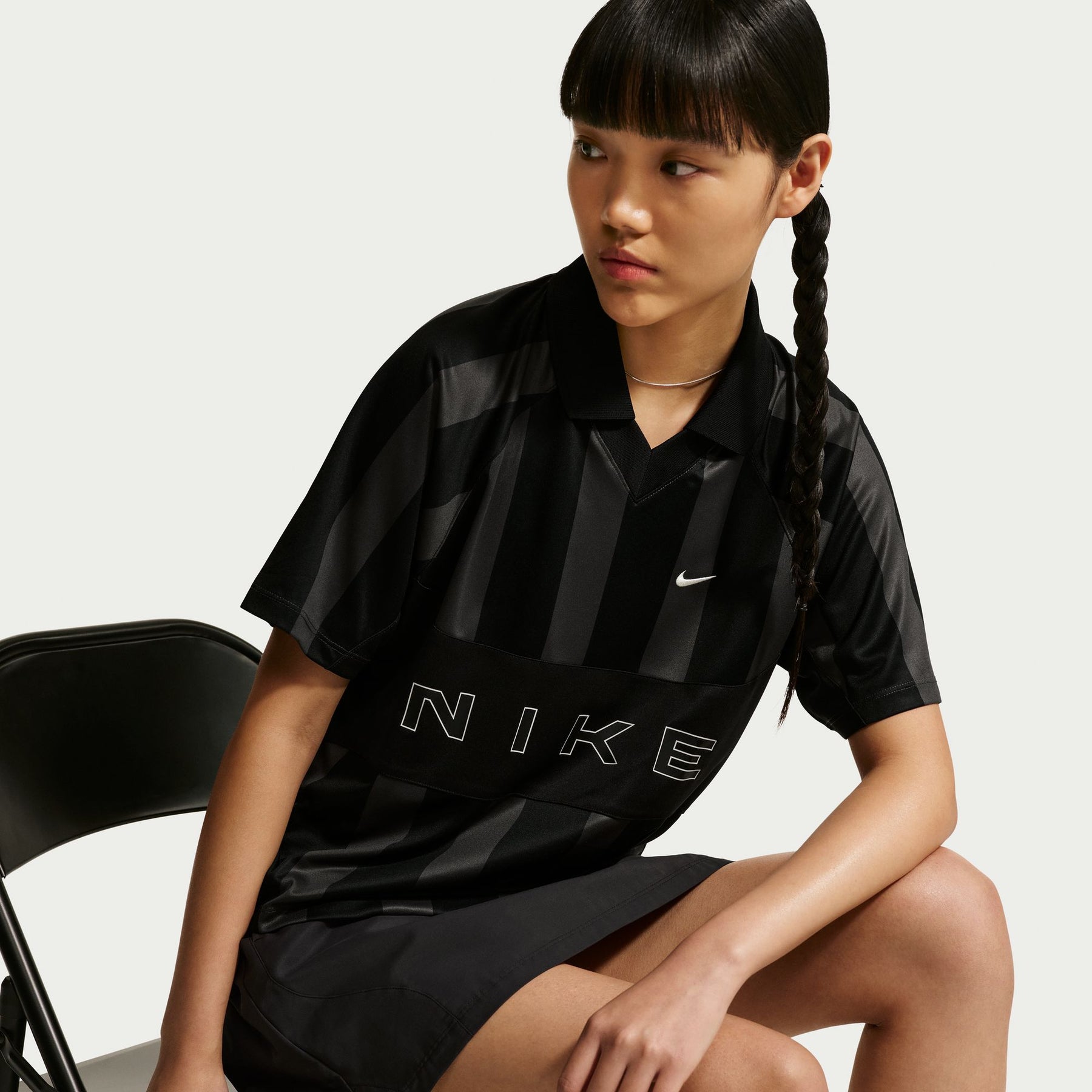 Áo Tay Ngắn Thể Thao Thời Trang Nữ Nike As W Nsw Street Oversized Ss Strp Jsy