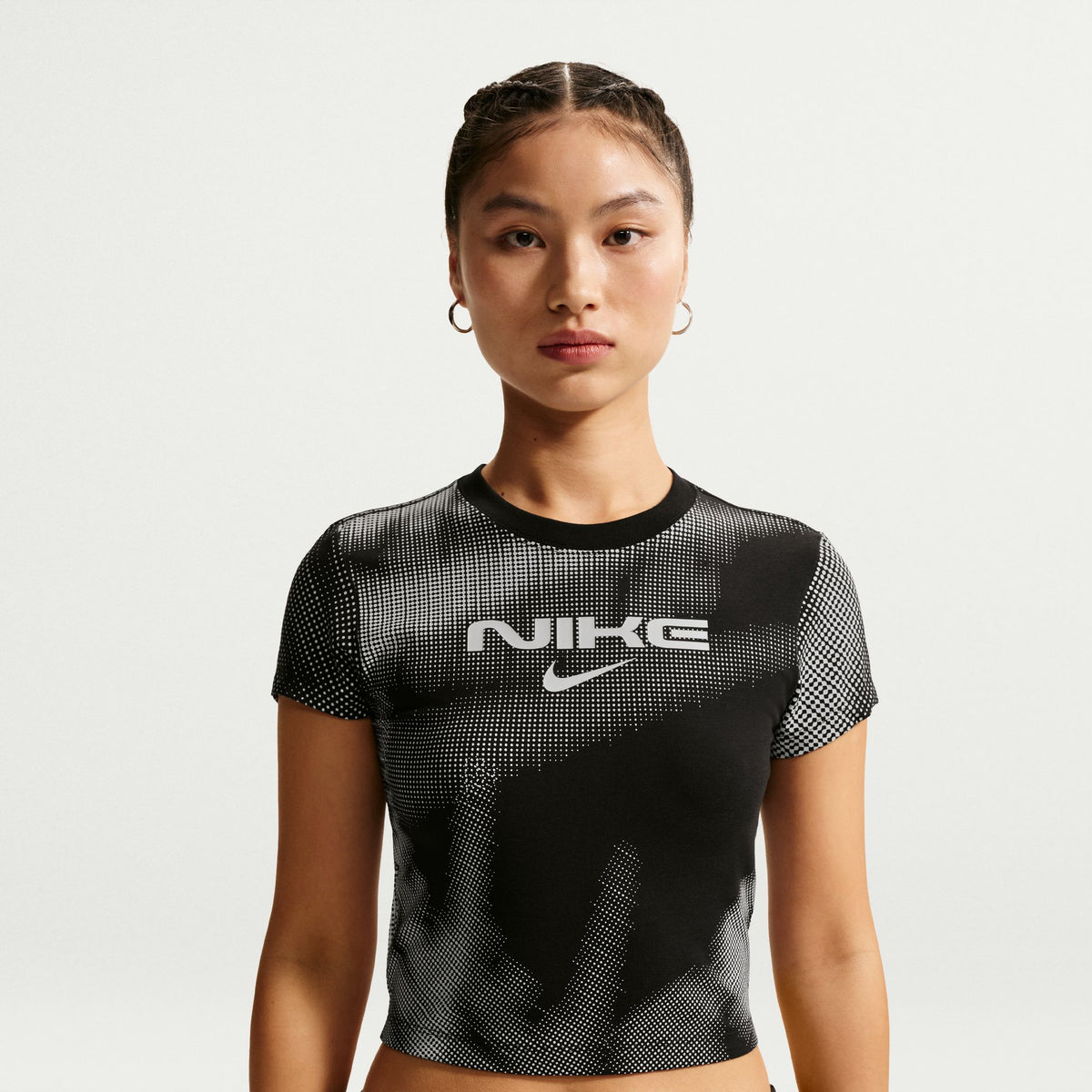 Áo Tay Ngắn Thể Thao Thời Trang Nữ Nike As W Nsw Chll Knt Crop Oc9 Tee