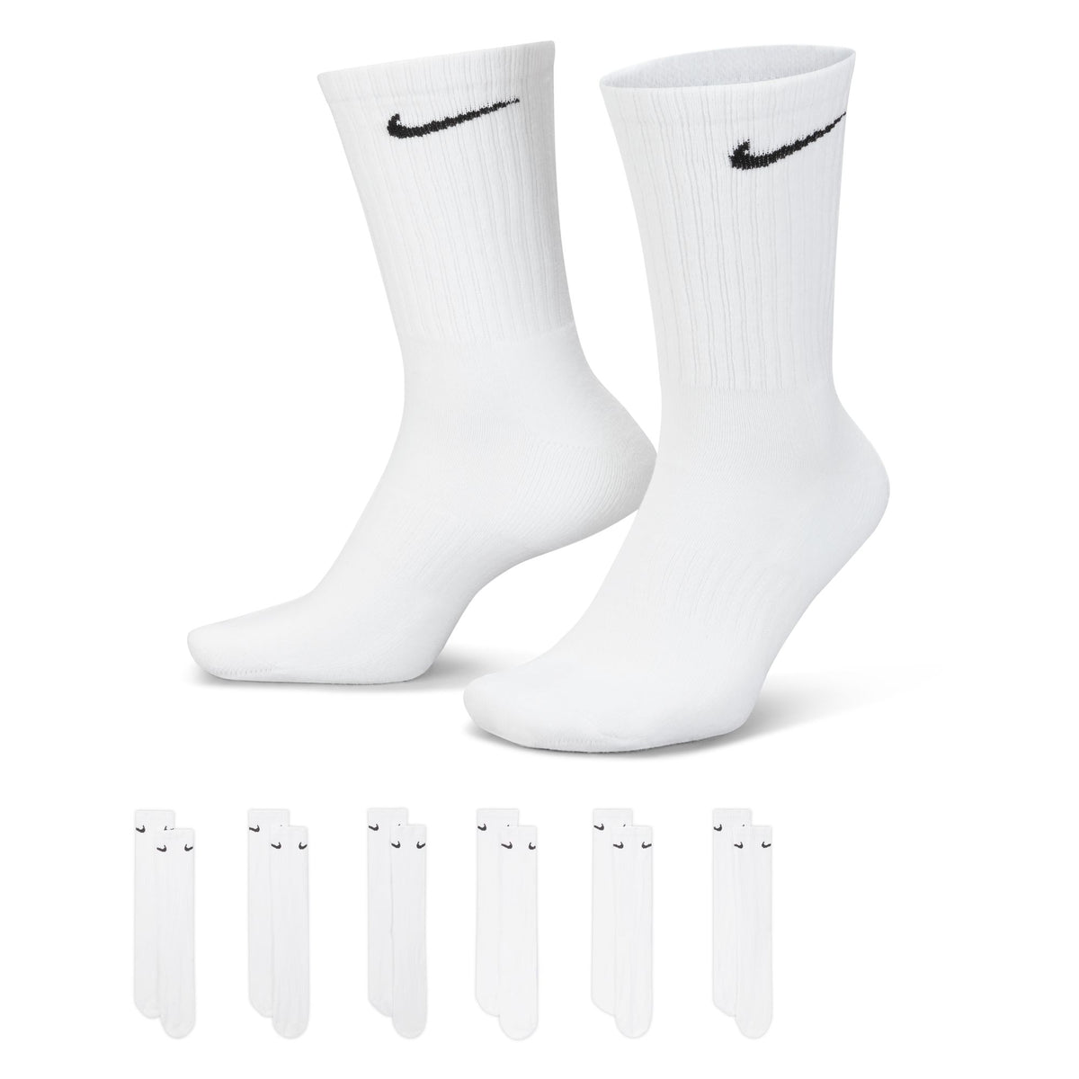 Vớ Thể Thao Tập Luyện Nam Nike U Nk Everyday Cush Crw 6Pr 132 (6 đôi)