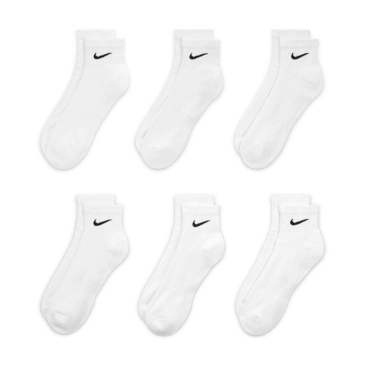 Vớ Thể Thao Tập Luyện Nam Nike U Nk Everyday Csh Ankl 6Pr 132 (6 Đôi)
