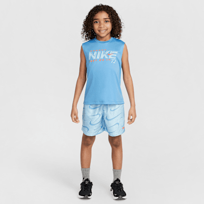 Bộ Áo Quần Thể Thao Bé Trai Nike Nkb B Nk Rhythm Df Aop Short S