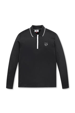 Áo Golf Nam WAAC Men Long Sleeve Knit Collar Polo