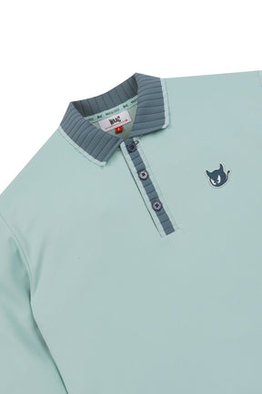 Áo Golf Nam WAAC Men Long Sleeve Knit Collar Polo