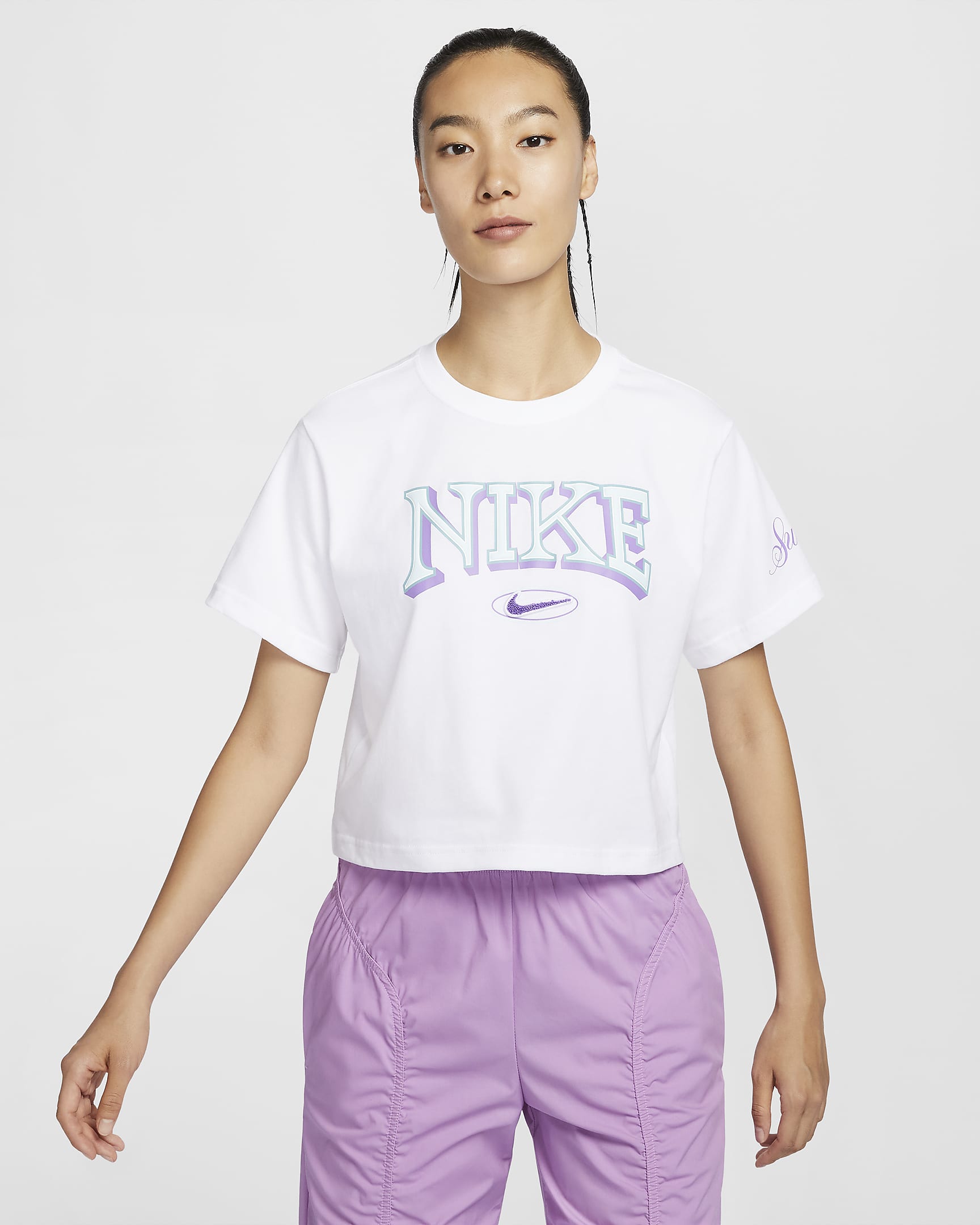 Áo Thể Thao Tay Ngắn Thời Trang Nữ Nike As W Nsw Ss Tee Oc Varzity