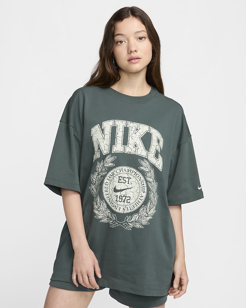 Áo Thể Thao Tay Ngắn Thời Trang Nữ Nike Essential Oversized T-Shirt