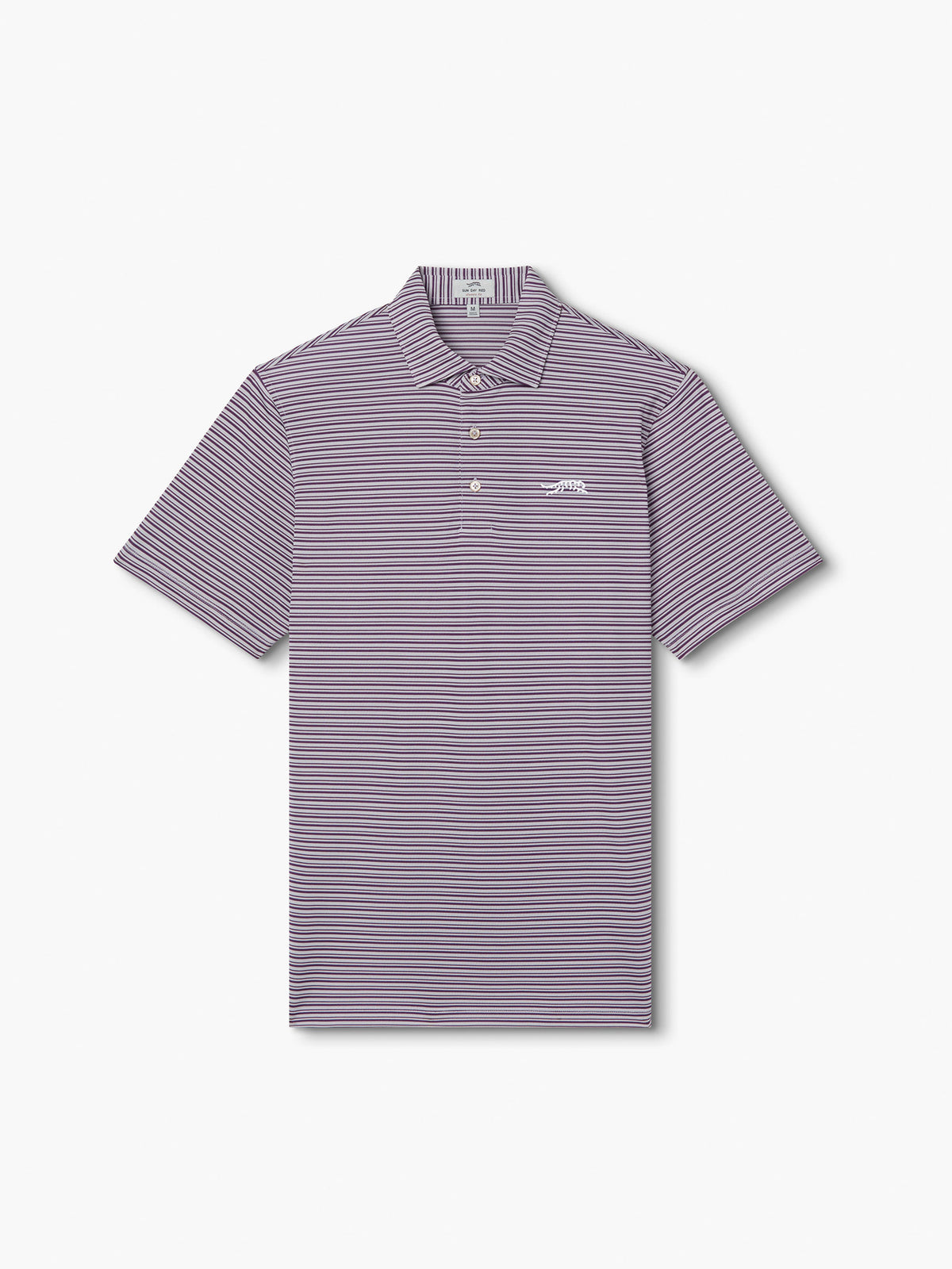 Áo Polo Golf Nam Sun Day Red Cypress Pique Stripeviolet