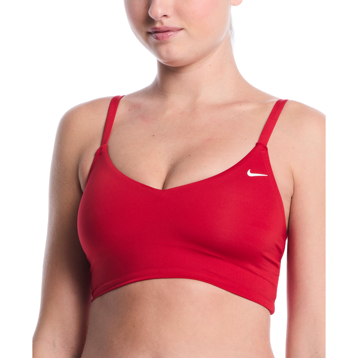 Áo Bơi Thể Thao Nữ Nike Swim V-Neck Midkini (Có Đệm Ngực)