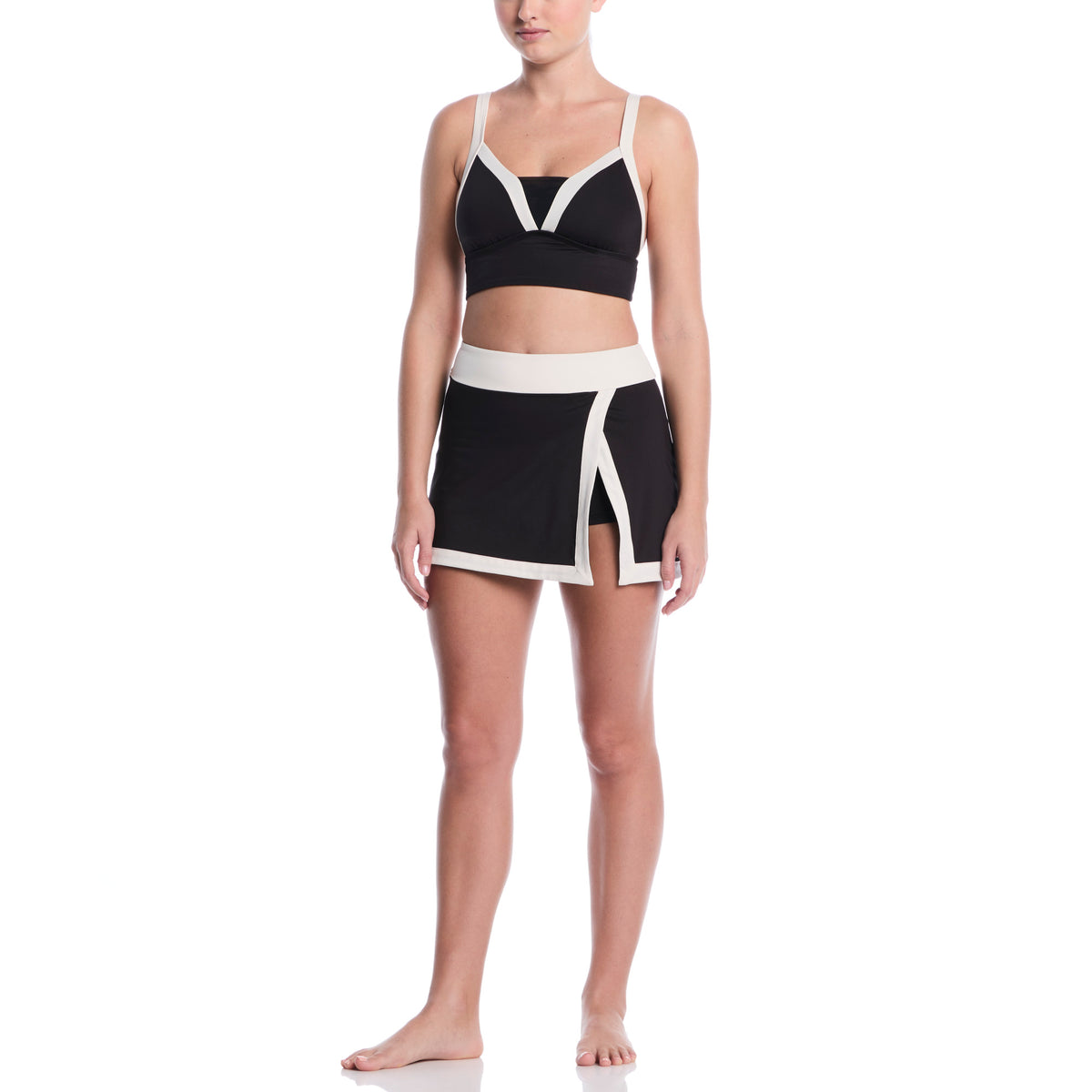 Quần Bơi Thể Thao Nữ Nike Swim Color Block  Swim Skirt