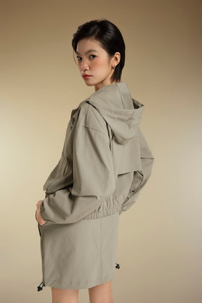 Áo Khoác Thể Thao Thời Trang Nữ Palladium Cropped Hooded Jacket