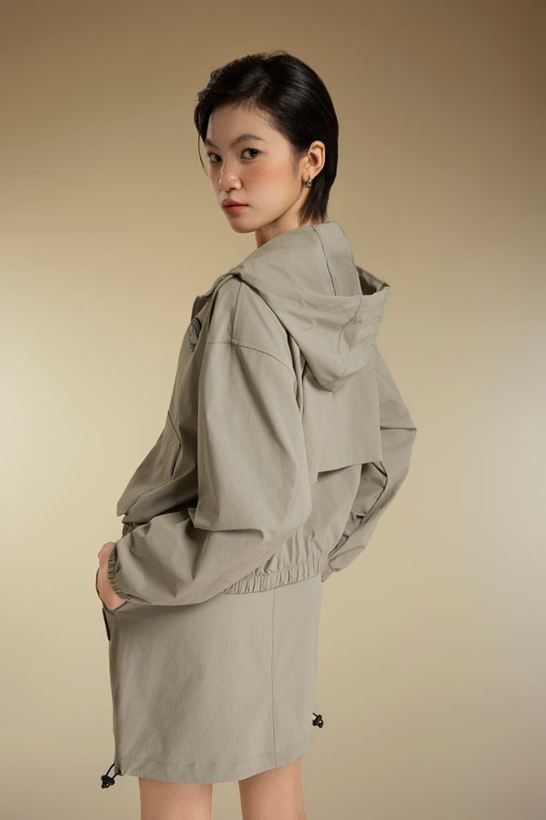 Áo Khoác Thể Thao Thời Trang Nữ Palladium Cropped Hooded Jacket