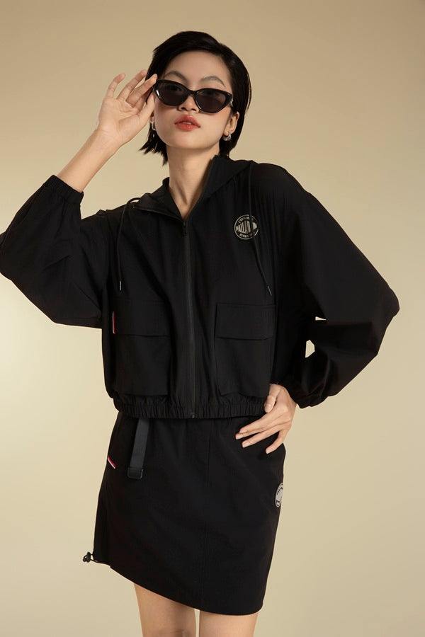 Áo Khoác Thể Thao Thời Trang Nữ Palladium Cropped Hooded Jacket