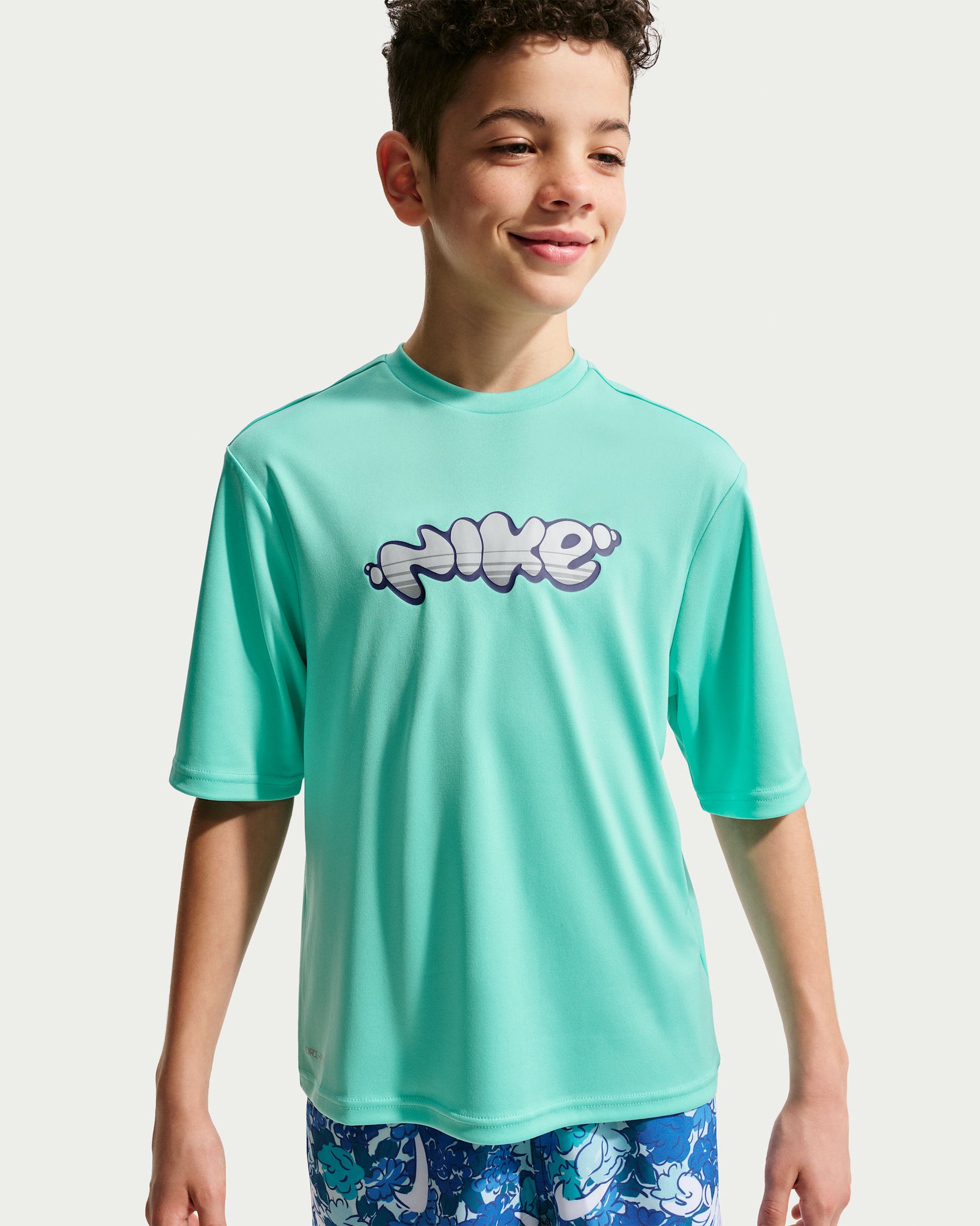 Áo  Bơi Thể Thao Bé Trai Nike Swim Hydroguard Short Sleeve Top