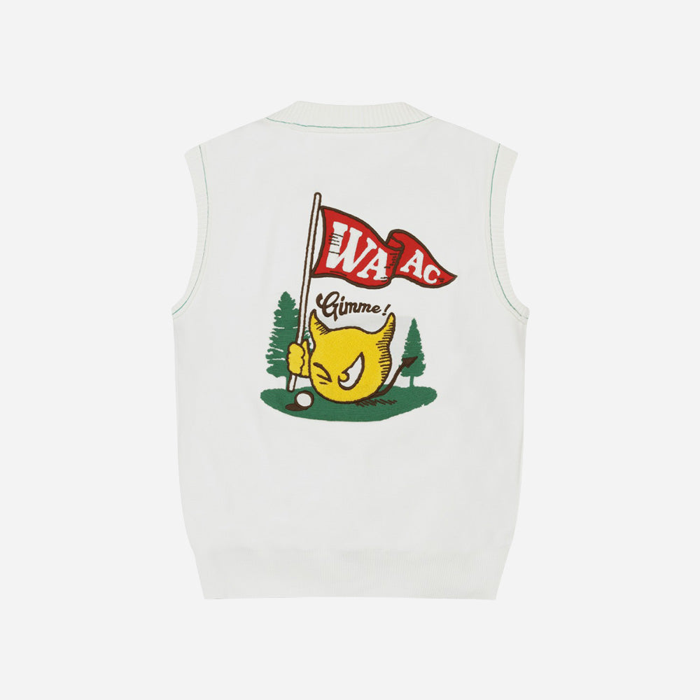 Áo Golf Nữ WAAC Women Club Embroidery Sleeveless Cardigan