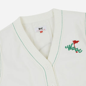 Áo Golf Nữ WAAC Women Club Embroidery Sleeveless Cardigan