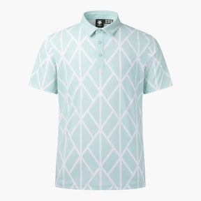 Áo Golf Descente Nam Spirit Front Patterned Short Sleeve T-Shirt Xanh Dng / S