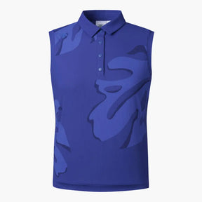 Áo Golf Descente N Womens Spirit Hot Summer Cool Core Jersey Graphic Sleeveless Xanh / 3Xs