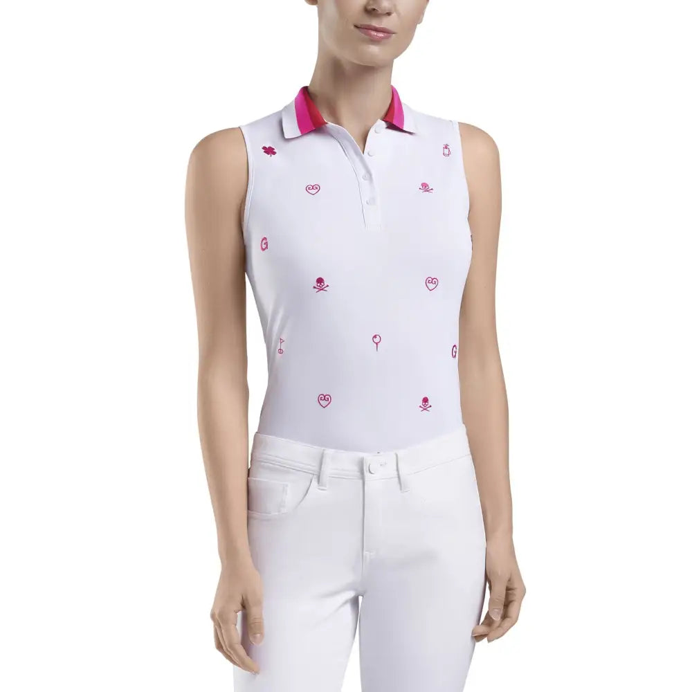 Áo Polo Tay Ngn Th Thao G/Fore N Embroidered Sleeveless Golf