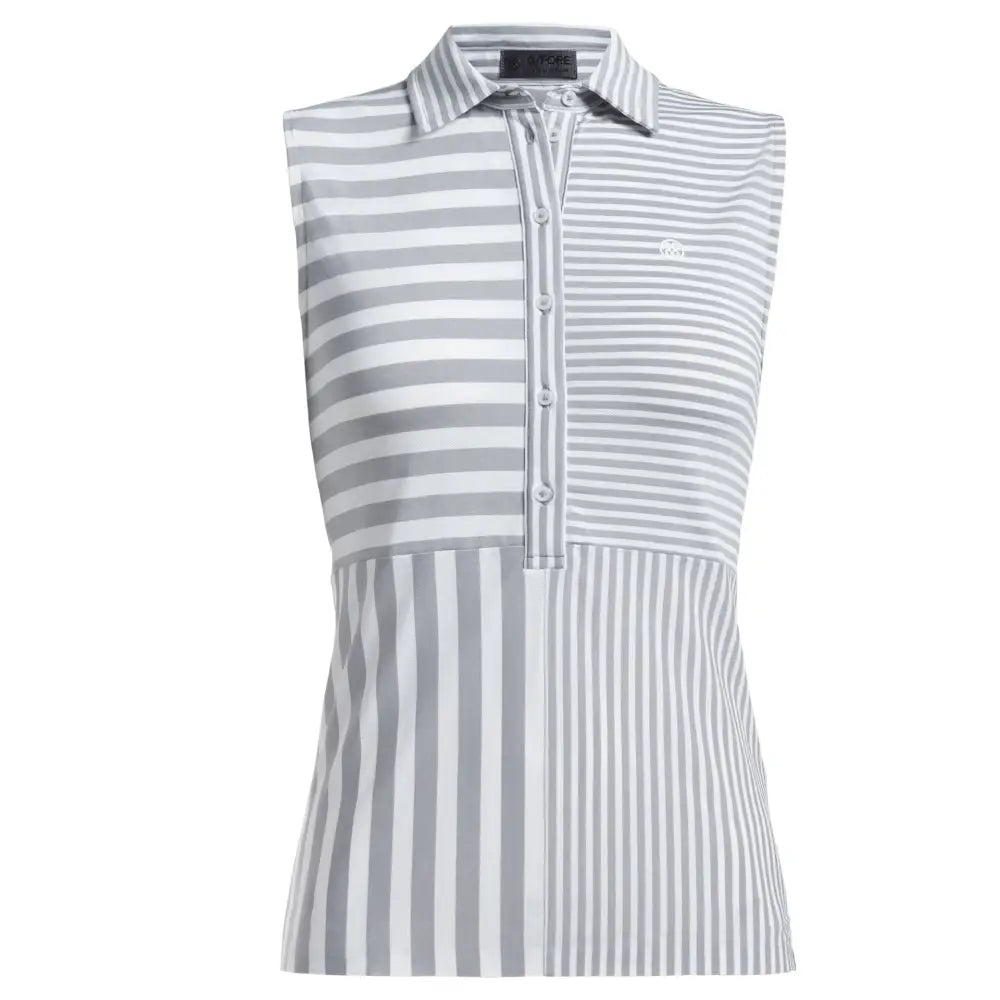 Áo Polo Tay Ngn Th Thao G/Fore N Perforated Stripe Slvless Golf