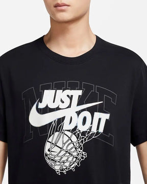 Áo Tay Ngn Nam Nike Dri-Fit Just Do It Basketball White T-Shirt Th Thao