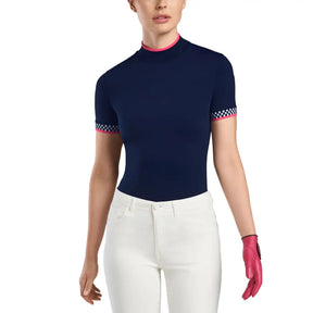 Áo Tay Ngn Th Thao G/Fore N Womens Tops W/Feather Weight Mock Neck Golf